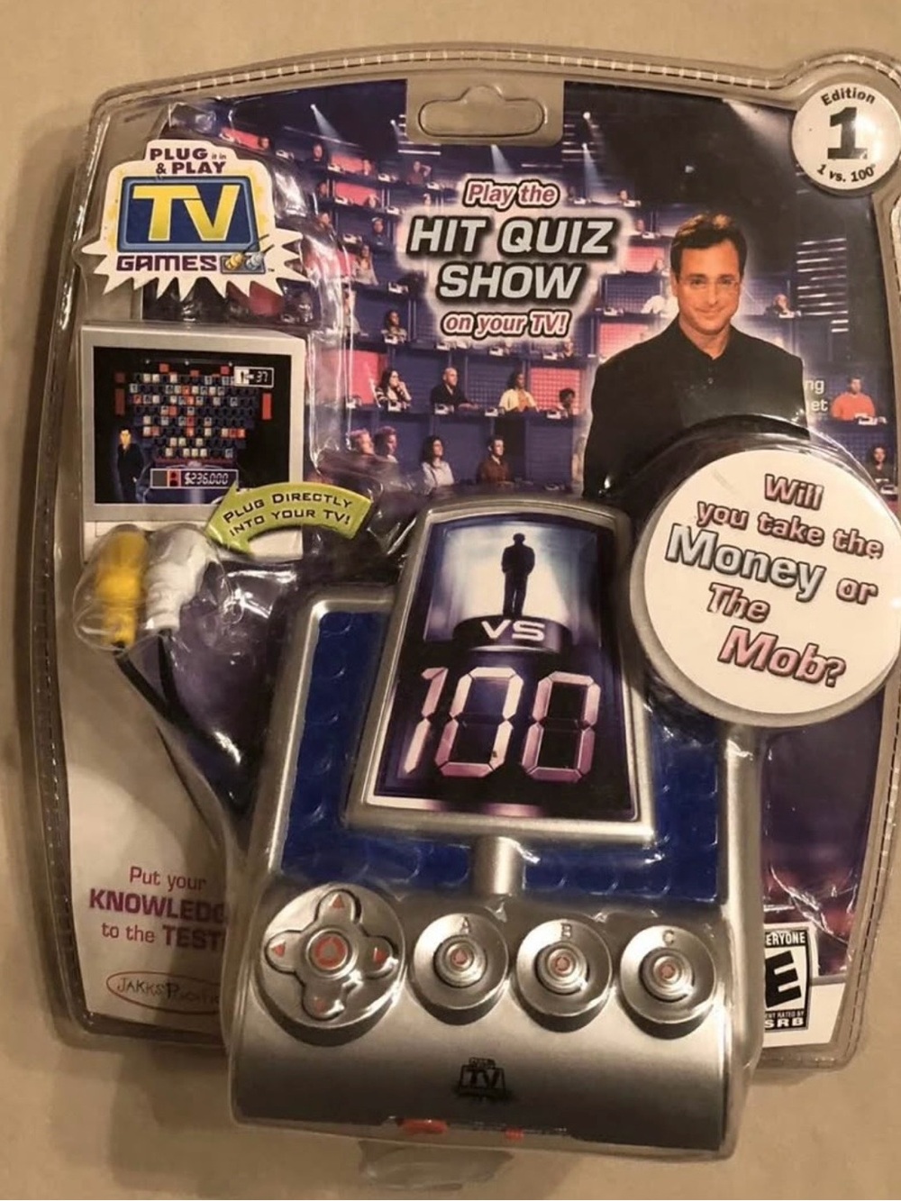 Jakks Pacific Plug & Play TV Games "Hit Quiz Show" Handheld Game - 1 vs 100, New